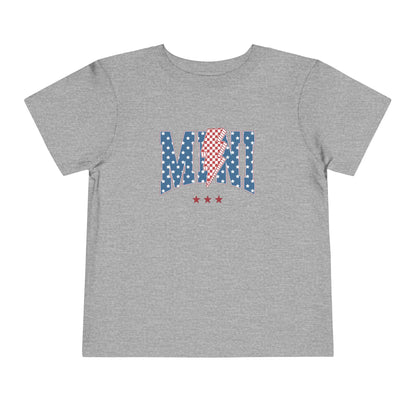 Mini USA Stars Toddler Tee, Perfect for 4th of July, Independence Day, Baby Shower Gift, Picnic, Toddler Playwear, Kids Apparel