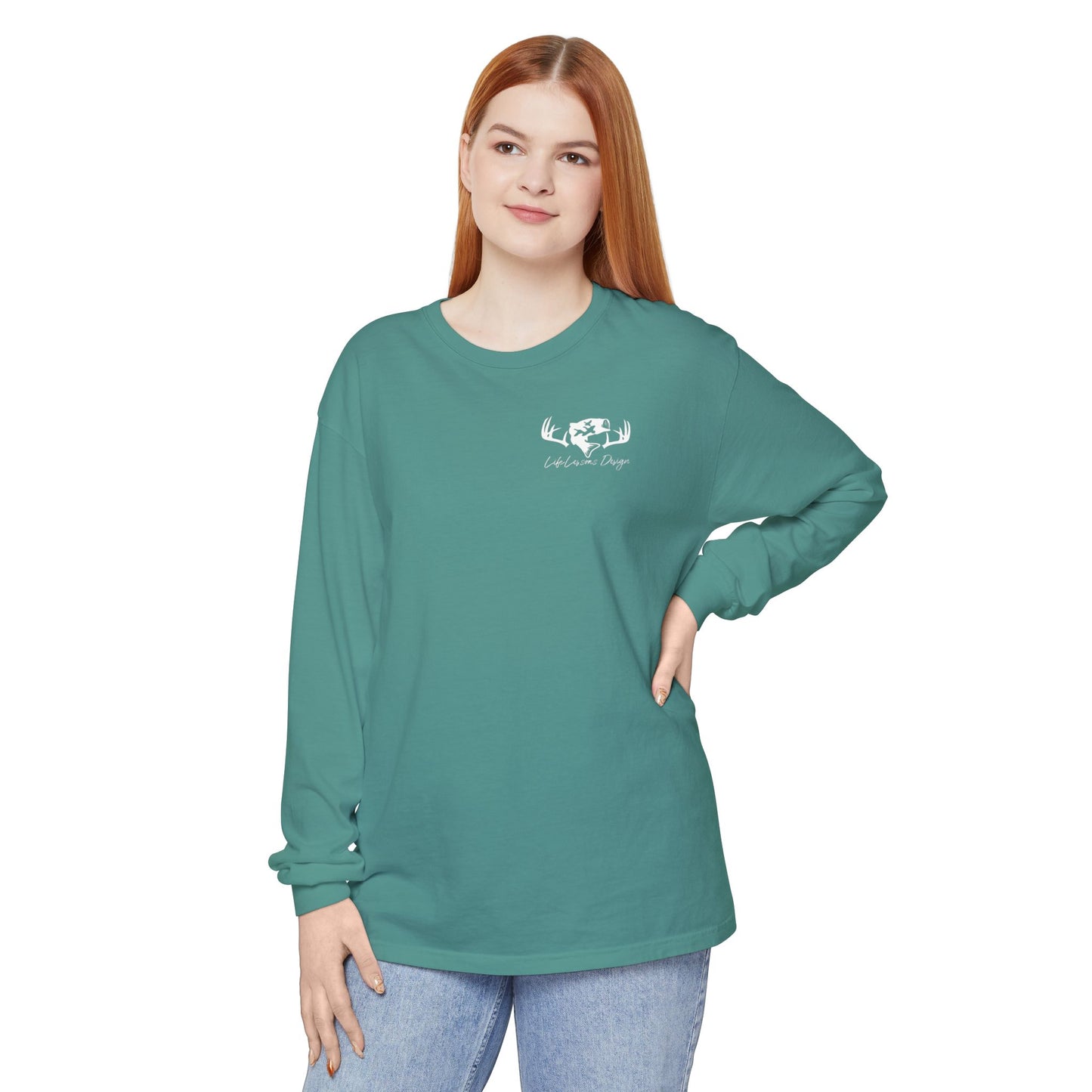 Life Lessons Design fishing & Hunting Long Sleeve Tee