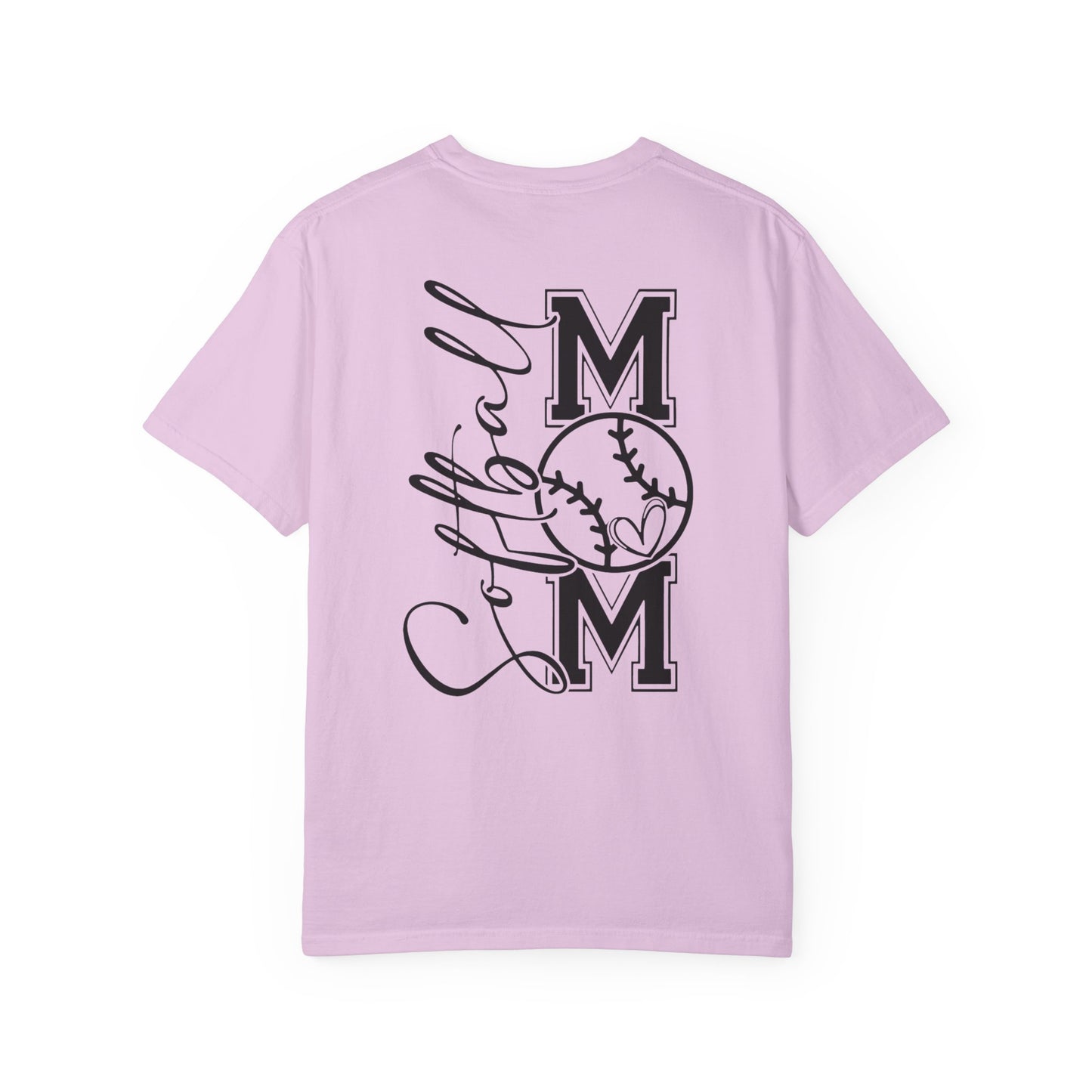 Softball Mom Unisex Garment-Dyed T-Shirt