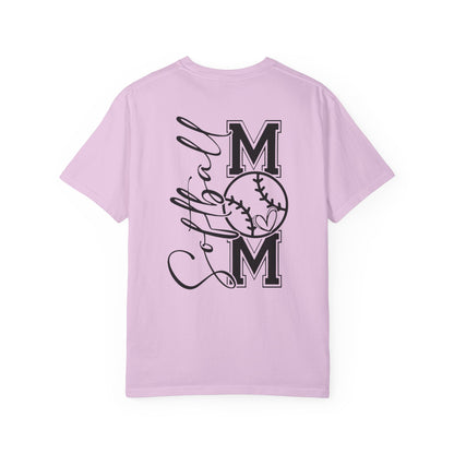 Softball Mom Unisex Garment-Dyed T-Shirt