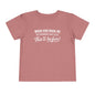 “When God made me he grinned and said , this’ll be fun” Toddler Tee