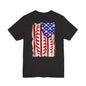 Patriotic Baseball Tee, Unisex T-Shirt, Independence Day Apparel, Sports Fan Gear, Summer BBQ Outfits, Casual Everyday Wear
