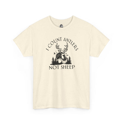 I Count Antlers Not Sheep Graphic Tee