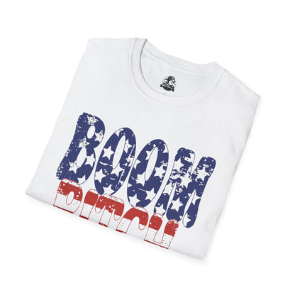 Patriotic Graphic Tee for Confident Souls | Boom Bitch T-Shirt, Independence Day, Casual Wear, Fun Gift, Everyday Comfort