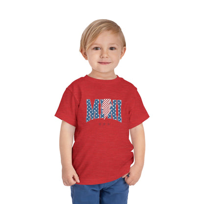 Mini USA Stars Toddler Tee, Perfect for 4th of July, Independence Day, Baby Shower Gift, Picnic, Toddler Playwear, Kids Apparel