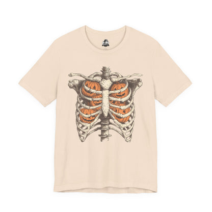 Adult spooky skeleton tee