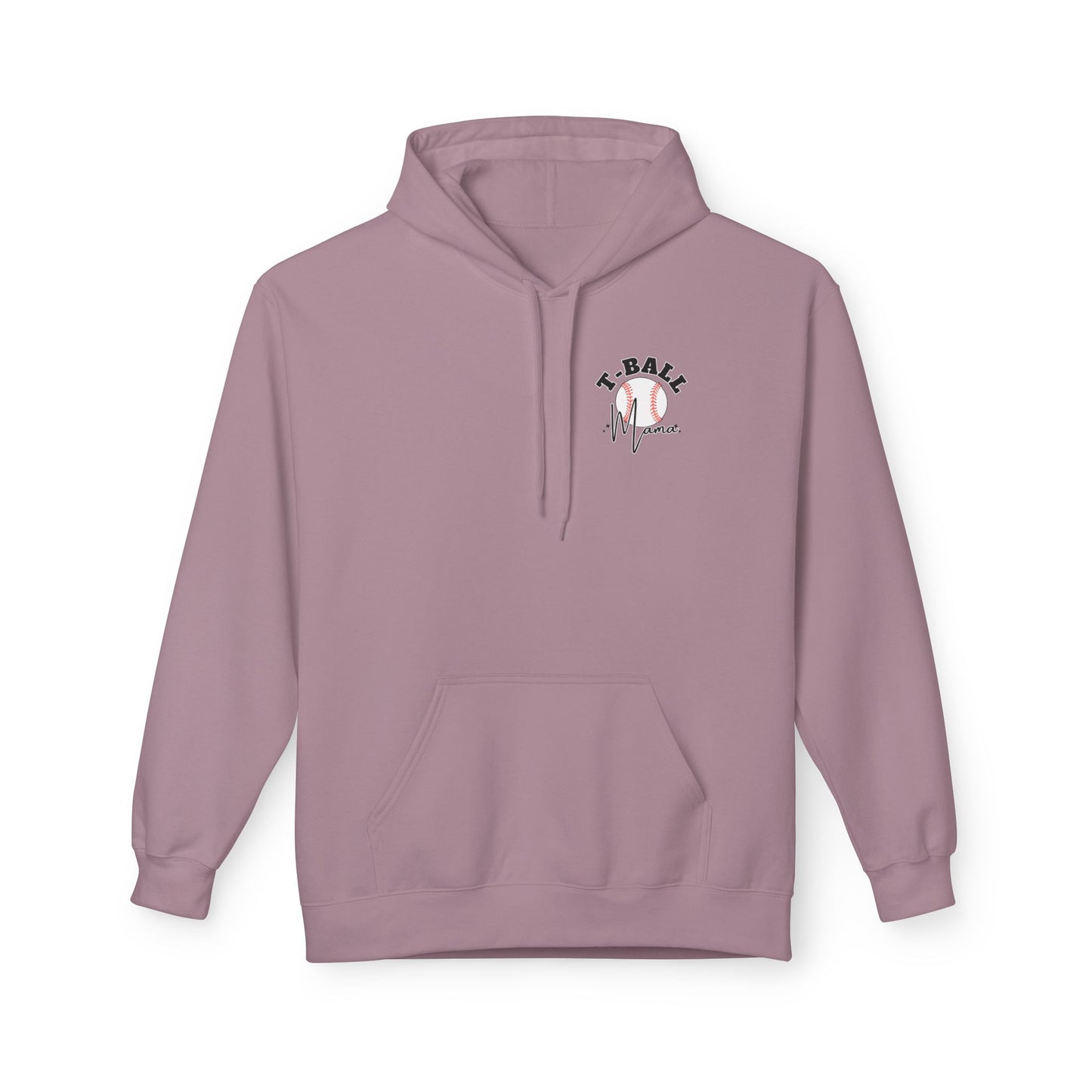 T-Ball Mom Era Fleece Hoodie - Midweight Softstyle Sweatshirt for Sports Moms