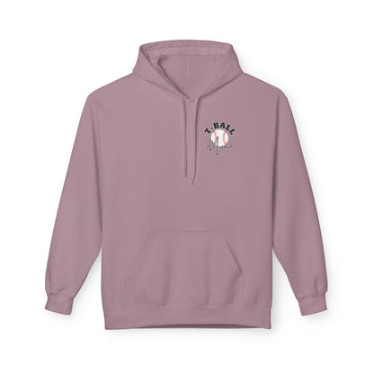T-Ball Mom Era Fleece Hoodie - Midweight Softstyle Sweatshirt for Sports Moms
