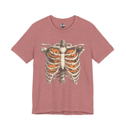 Adult spooky skeleton tee