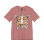 Adult spooky skeleton tee