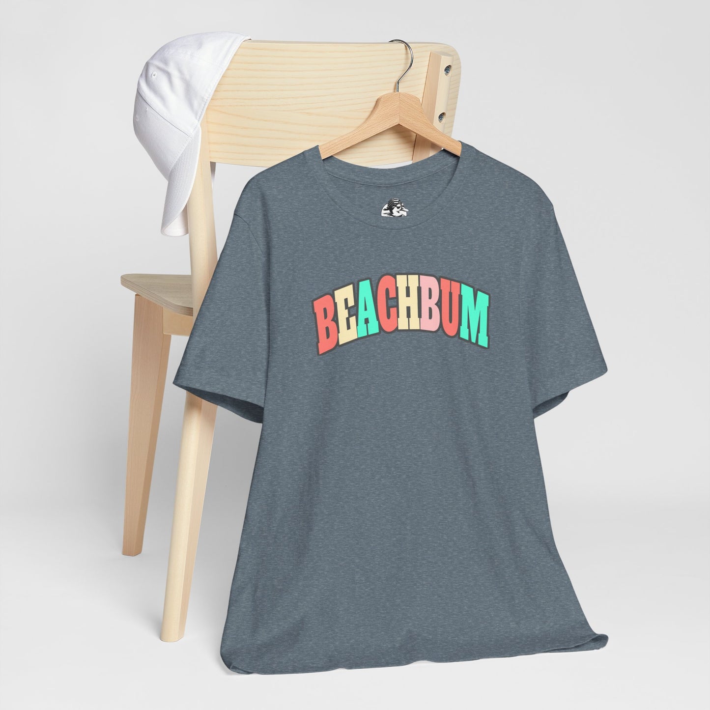 Beach Bum Unisex Tee, Summer Vibes Shirt, Casual Wear, Beach Party Top, Gift for Travel Lovers, Relaxed Summer Attire