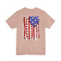 Patriotic Baseball Tee, Unisex T-Shirt, Independence Day Apparel, Sports Fan Gear, Summer BBQ Outfits, Casual Everyday Wear