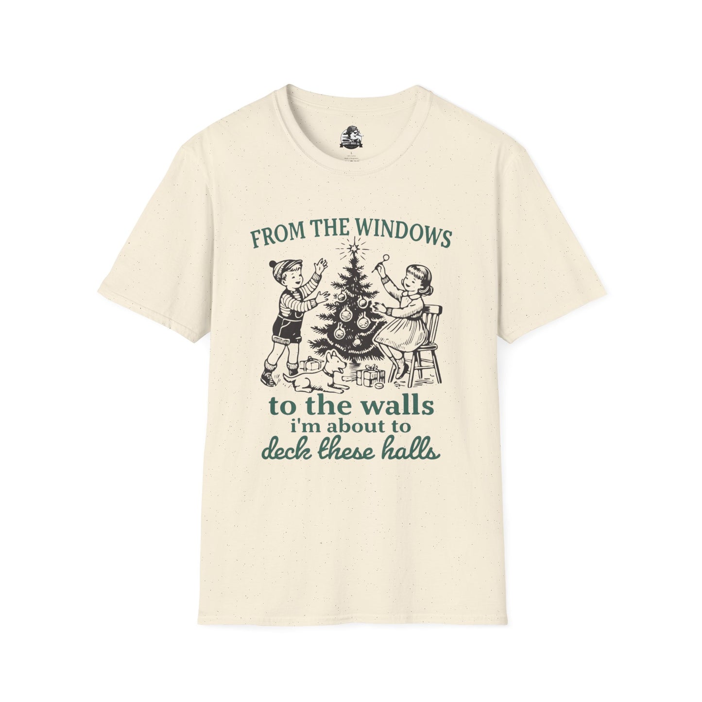 Christmas Humor Graphic T-Shirt - 'From the Windows to the Walls'