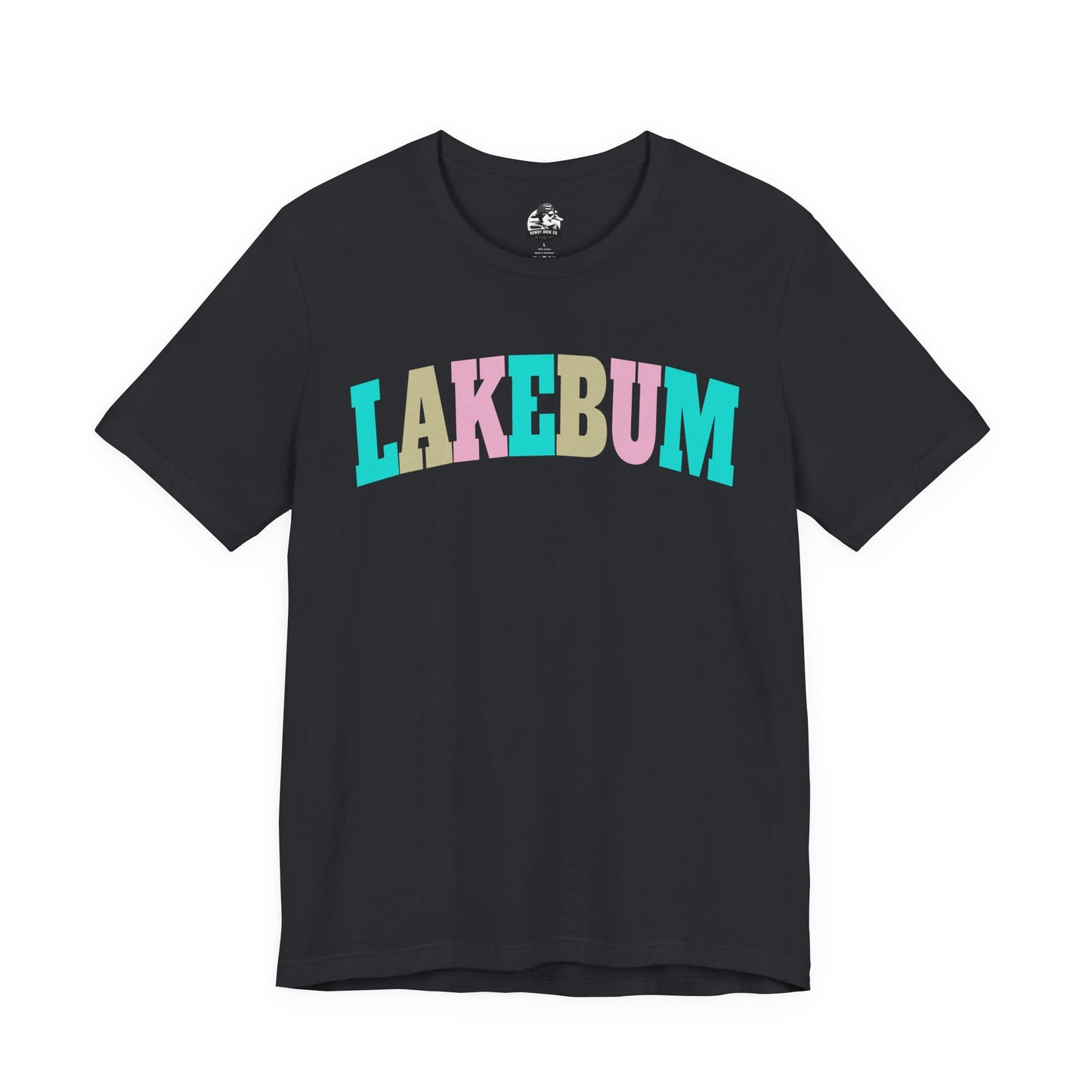 Lakebum Unisex Short Sleeve Tee - Perfect for Summer Getaways, Beach Days, Lake Trips, Casual Outings, Colorful Graphic Tee
