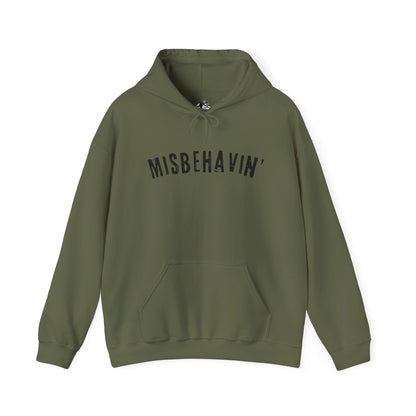 Misbehavin' Unisex Heavy Blend Hoodie | Cozy Sweatshirt for Casual Wear, Gift for Friends, Relaxed Fit Fashion