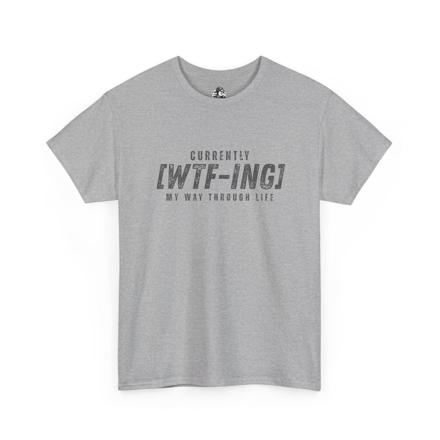 Currently [WTF-ING] Unisex Heavy Cotton Tee - Casual Wear, Funny Gift, Relaxed Fit, Everyday Style, Humorous T-Shirt