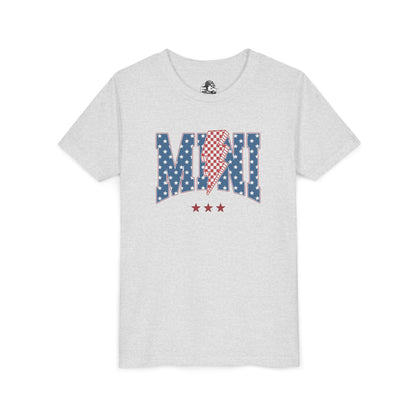 Patriotic Youth Tee, Kids 4th of July Shirt, Mini American Flag T-Shirt, Summer Playwear, Independence Day Gift
