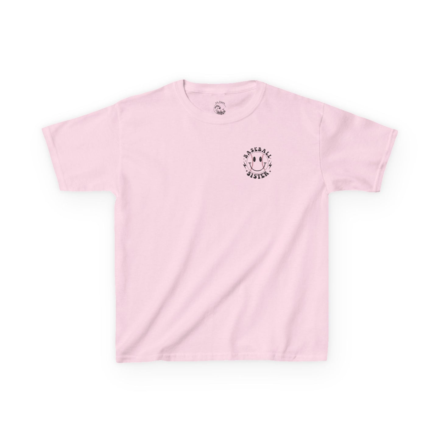 Youth Baseball Sister Tee - 'I'm Just Here for the Snacks'