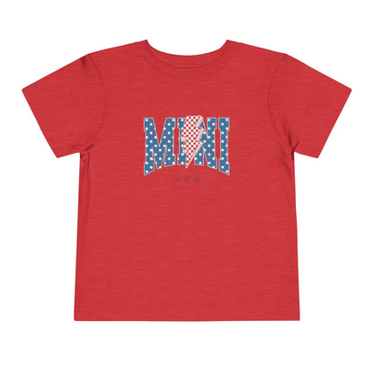 Mini USA Stars Toddler Tee, Perfect for 4th of July, Independence Day, Baby Shower Gift, Picnic, Toddler Playwear, Kids Apparel