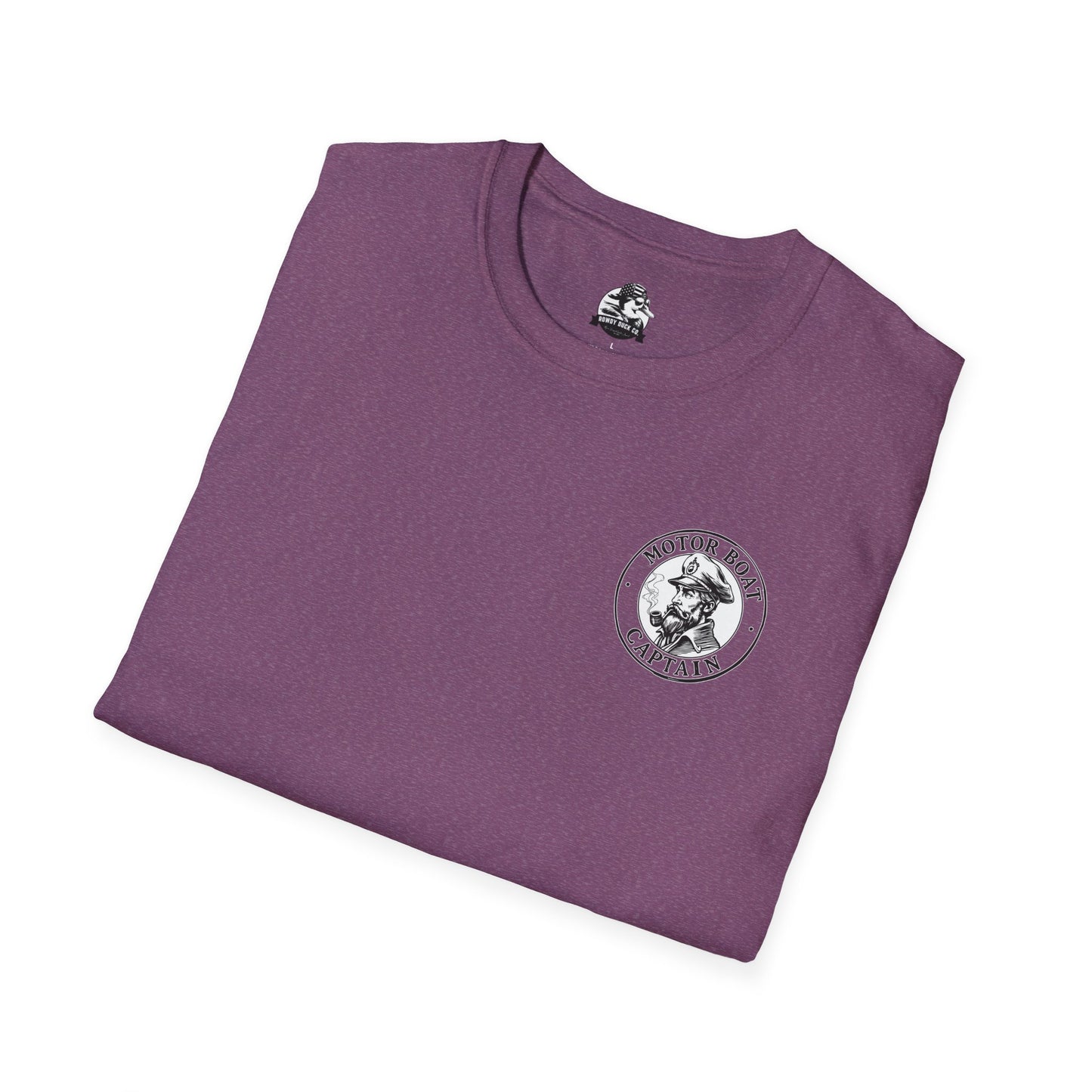 Motor Boat Captain Unisex Softstyle T-Shirt - Nautical Adventure Tee