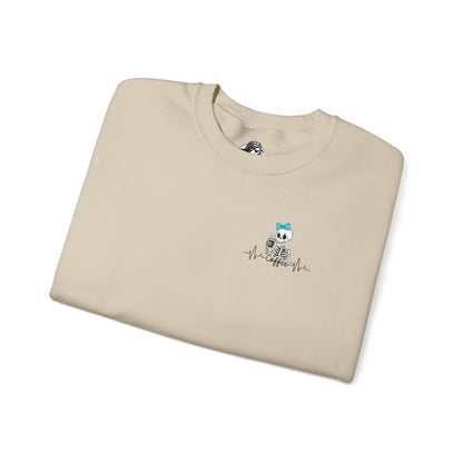 Unisex Fleece Crewneck 50% anxiety 50% coffee