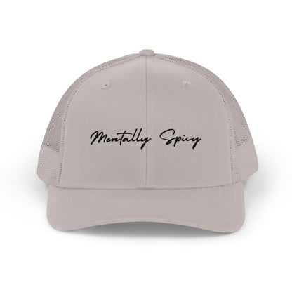 Snapback Trucker Cap with 'Mentally Spicy' Design, Adjustable Hat for Outdoor Fun, Summer Accessory, Gift Idea for Friends, [...]