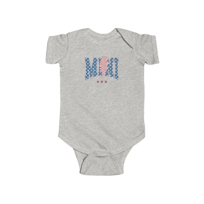 Patriotic Infant Bodysuit, Baby Onesie for Independence Day, Baby Shower Gift, Cute American Flag Outfit, 4th of July
