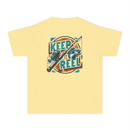 Comfort Color Youth Fishing Tee - Keep It Reel!