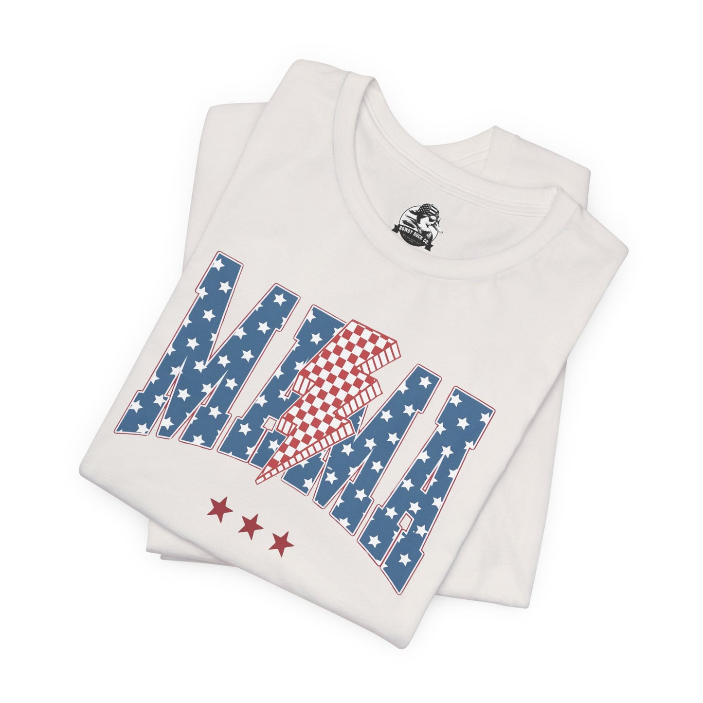 Comfy Women's Graphic tee - Mama -Stars & stripes -lightning bolt