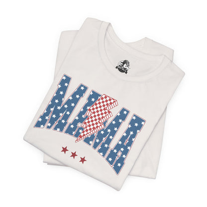 Comfy Women's Graphic tee - Mama -Stars & stripes -lightning bolt