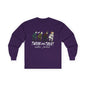 Halloween Themed Unisex Long Sleeve Tee - "Twerk Or Treat Motha' Fuckah'" Horror Movie Theme