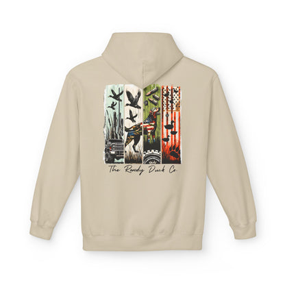 The RowdyDuckCo. -Graphic Hoodie - American Flag Country