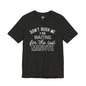 Funny Last Minute Tee, Unisex Humor Shirt, Perfect Gift for Students, Casual Wear, Birthday Apparel, Relaxed Fit