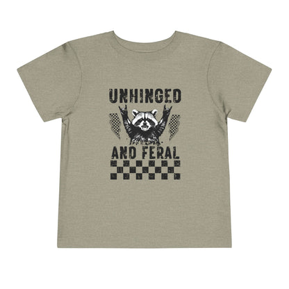 Unhinged and Feral Toddler Tee - Wild Child Shirt