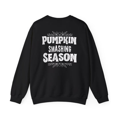 Pumpkin boo-bies (pumpkin smashing season) fleece crewneck