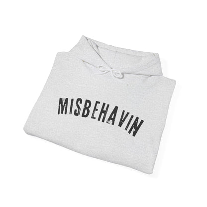 Misbehavin' Unisex Heavy Blend Hoodie | Cozy Sweatshirt for Casual Wear, Gift for Friends, Relaxed Fit Fashion