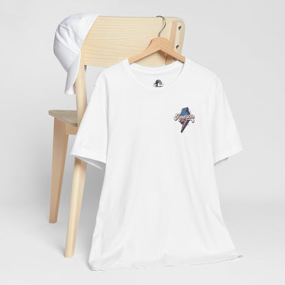 Patriotic Baseball Tee, Unisex T-Shirt, Independence Day Apparel, Sports Fan Gear, Summer BBQ Outfits, Casual Everyday Wear