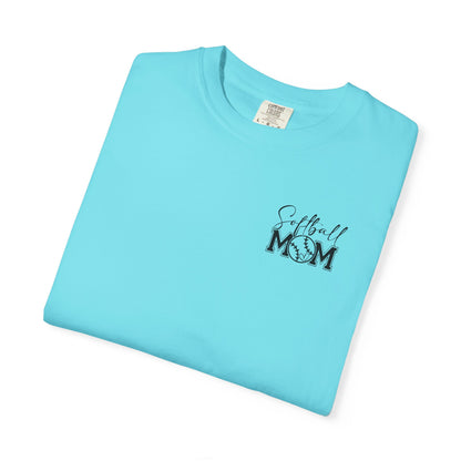 Softball Mom Unisex Garment-Dyed T-Shirt