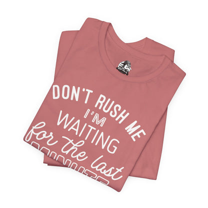 Funny Last Minute Tee, Unisex Humor Shirt, Perfect Gift for Students, Casual Wear, Birthday Apparel, Relaxed Fit
