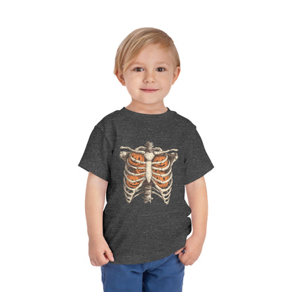 Toddler Pumpkin Skeleton Tee