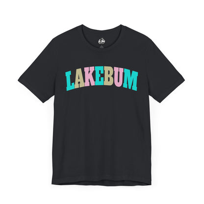 Lakebum Unisex Short Sleeve Tee - Perfect for Summer Getaways, Beach Days, Lake Trips, Casual Outings, Colorful Graphic Tee