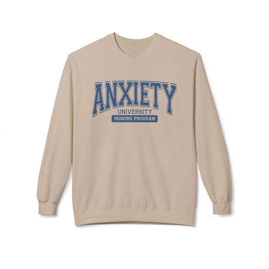 Anxiety University Honors Program Crewneck Sweatshirt