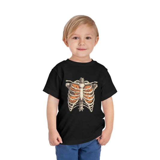 Toddler Pumpkin Skeleton Tee