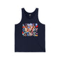 Unisex Jersey Tank with Stars Design | Patriotic Summer Top, 4th of July T-Shirt, Casual Wear, Festival Outfit, Pool Party