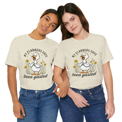 Funny Goose T-Shirt, My Flabbers Have Been Gast-ed Tee, Gift for Bird Lovers, Humorous Apparel, Cute Animal Shirt, Quirky Casual Wear