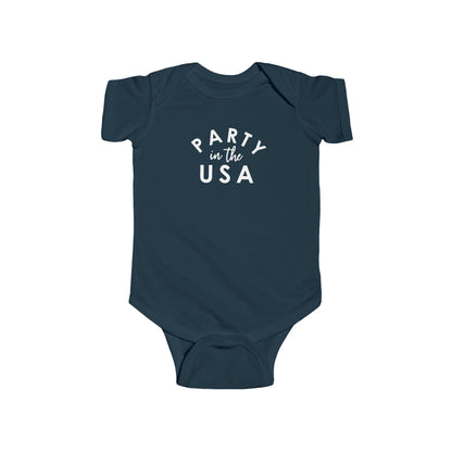 Party in the USA Infant Bodysuit, Baby Shower Gift, 4th of July Outfit, Cute Infant Onesie, American Pride Clothing