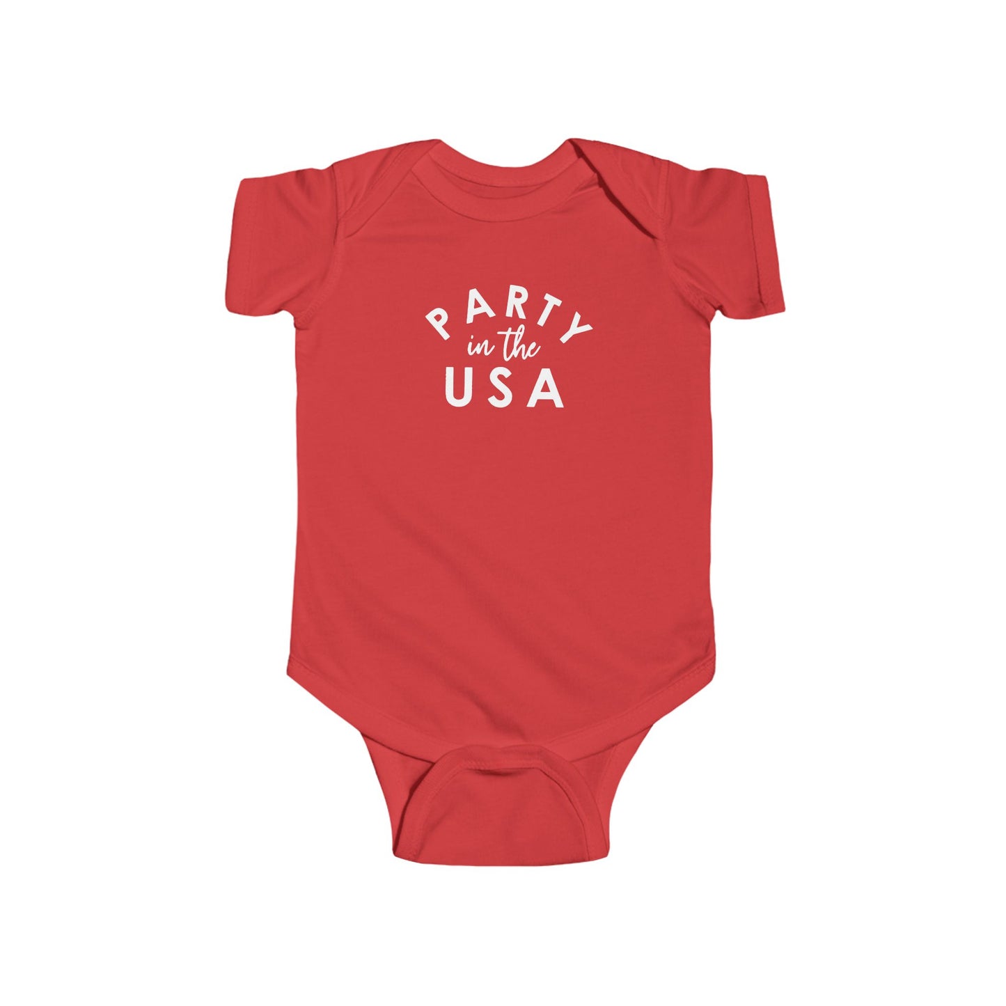 Party in the USA Infant Bodysuit, Baby Shower Gift, 4th of July Outfit, Cute Infant Onesie, American Pride Clothing
