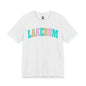 Lakebum Unisex Short Sleeve Tee - Perfect for Summer Getaways, Beach Days, Lake Trips, Casual Outings, Colorful Graphic Tee