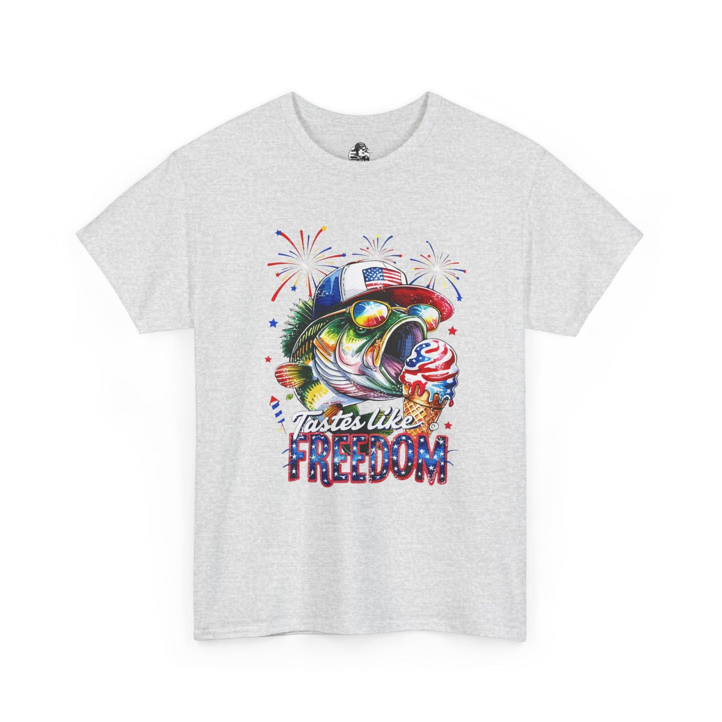 Patriotic Fishing Tee, Fourth of July Shirt, Freedom T-Shirt, Summer Adventure Apparel, Fishing Lover Gift