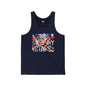 Unisex Jersey Tank with Stars Design | Patriotic Summer Top, 4th of July T-Shirt, Casual Wear, Festival Outfit, Pool Party
